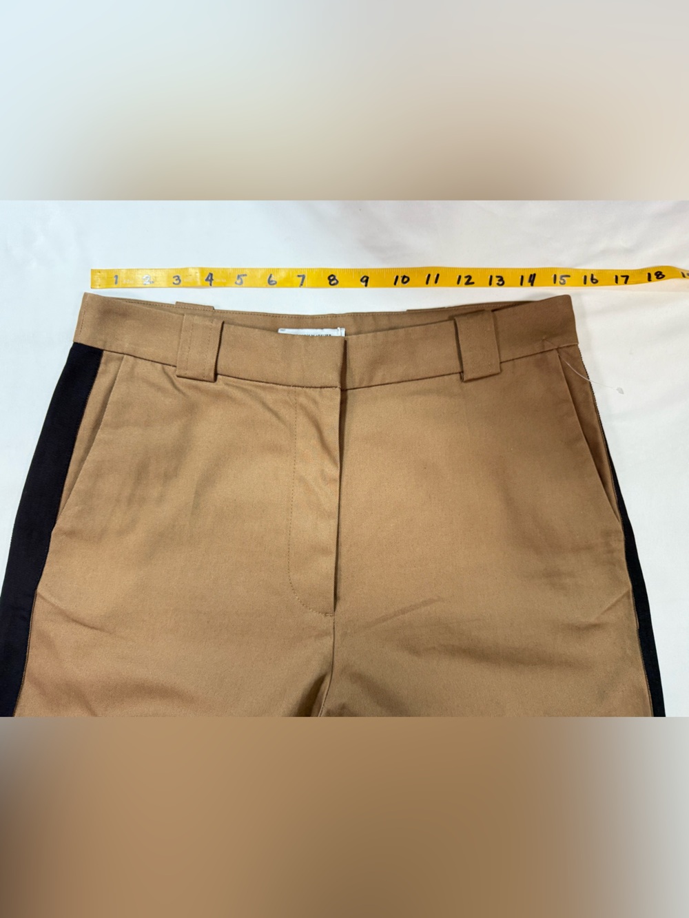 STOCKHOLM ATELIER & OTHER STORIES Brown side stripe High-Rise pants size 8 - Picture 15 of 16